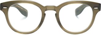 Oliver Peoples Cary Grant round-frame glasses - unisex - Acetate - 48 - Brown