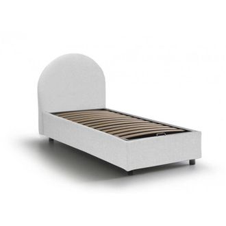 Talamo Italia Talamo Italia - Dmora - Letto singolo Daim, Letto contenitore con rivestimento in tessuto, 100% Made in Italy, Apertura frontale, adatto per