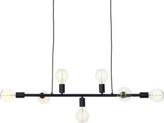 Oresteluchetta Lampadario in acciaio nero cm. L.92 P.9 H.9