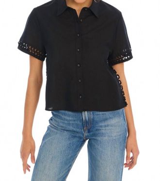 Allison New York Womens Camille Shirt In Black