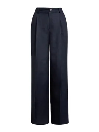 Lauren Ralph Lauren Woven-wide leg-pants-lt drapy linen visc