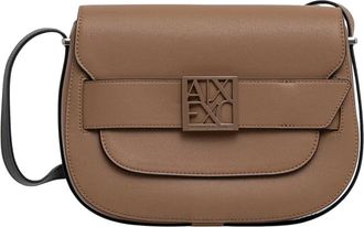 A|X Armani Exchange Susy Crossbody - Dames - Schoudertassen - Bruin - ONE Size - Leer - Tassen