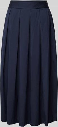 0039 Italy 0039 Italy Midirock mit Kellerfalten Modell KYLIE in Marine, Gr&ouml;&szlig;e XXL