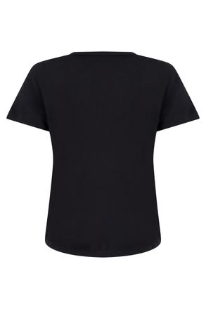 Fendi Printed Cotton T-Shirt - Black
