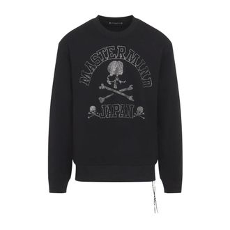 MASTERMIND WORLD Felpa con Cristalli Swarovski (Teschio) - - Sweatshirts & Hoodies - Uomo - Nero - M