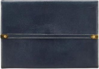 Loewe Pre-owned Clutches, male, Black, Size: ONE SIZE Pre-owned Leather Clutch Bag