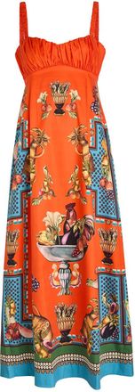 Alemais Alemais Rocco Printed Midi Dress - Multicoloured - 14 (UK14 / L)