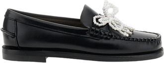 Sebago Black Dan Pearls Leather Loafers