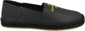 Ferragamo Gus Leather Espadrilles