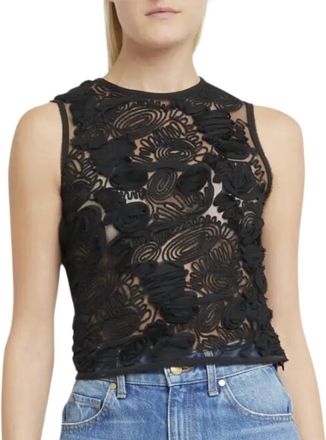 Ulla Johnson Womens Carmen Top In Noir