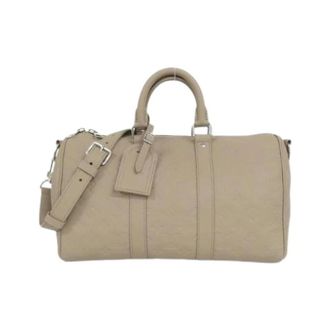 Louis Vuitton unisex, Pre-owned, Beige, Maat: ONE Size Leer