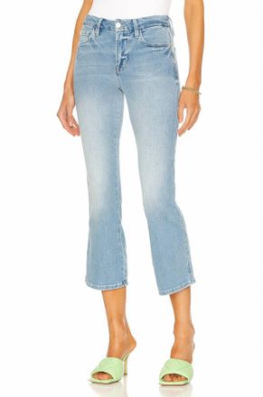 Frame Denim Le Crop Mini Boot Double Needle Jean In Tropic