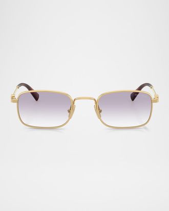 Miu Miu MUA53S Rectangular Metal Sunglasses