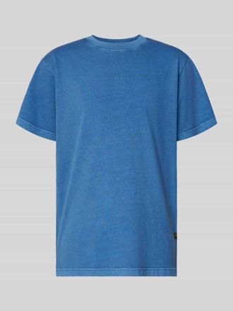 G-Star G-Star RAW T-Shirt mit Label-Patch in Blau, Gr&ouml;&szlig;e L