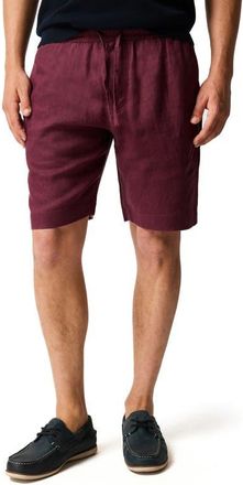 Rodd & Gunn Linen Shorts in Oxblood1 at Nordstrom, Size Xxx-Large
