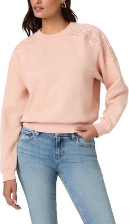 Paige Dagmar Embellished Sweatshirt in Light Pink at Nordstrom, Size Large