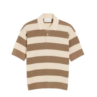 Ami Round-neck Knitwear, male, Beige, Size: S Accessories