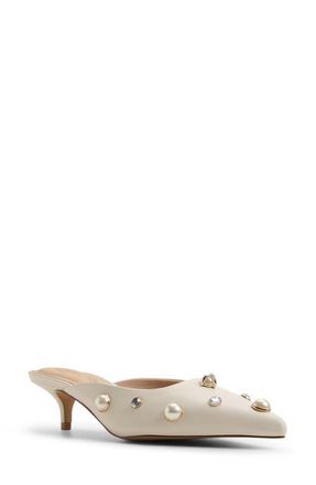 Ted Baker Georgie Pointed Toe Mule in White/bone at Nordstrom, Size 9.5