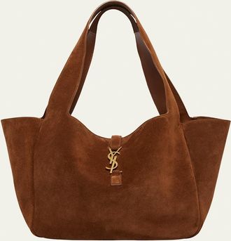 Saint Laurent Le 5 &Agrave; 7 Bea YSL Cabas Tote Bag in Suede
