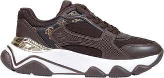 Guess Mazzy Sneakers - Dames - Sneakers - Bruin - 38 EU - Polyester - Schoenen