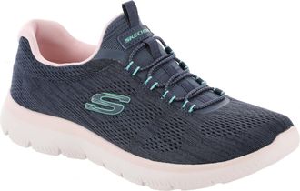 Skechers Womens Summits Fun Flare Sneaker, Navy/Multi=nvmt, 9 UK Wide