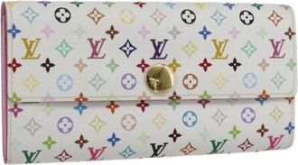 Louis Vuitton Pre-owned Wallets, female, Multicolor, Size: ONE SIZE Pre-owned Canvas Wallet