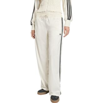 adidas Originals Smocked Firebird Track Pants in Off White at Nordstrom, Size Small