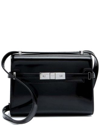 Saint Laurent Black Brushed Leather Manhattan Mini Shoulder Bag (Authentic Pre-Loved)