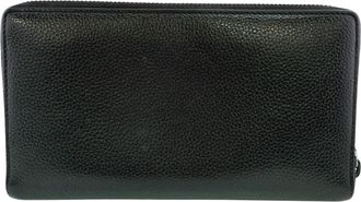 Balenciaga Black Leather Long Wallet (Bi-Fold) (Pre-Owned)