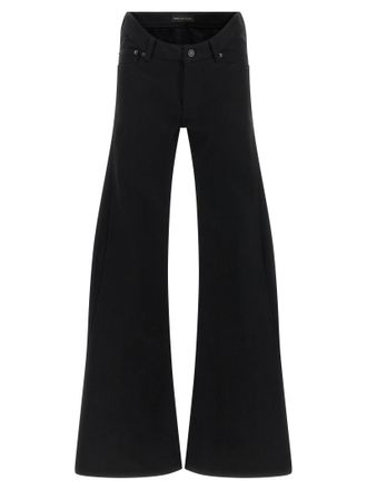 Balenciaga Womens Curved Waist Jeans