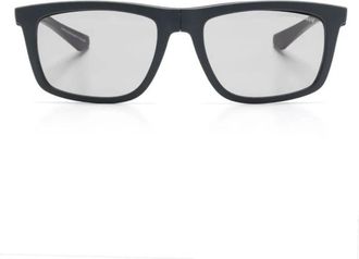 Emporio Armani Clip-zonnebril - Heren - Zonnebrillen - Bruin - 55 MM - Accessoires