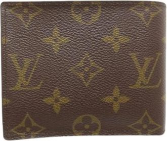 Louis Vuitton Pre-owned Vintage Monogram Bi-fold Wallet - Dames - Vintage Accessoires - Bruin - ONE Size - Vintage