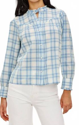 Rails Alanna Shirt Top In Bluebell