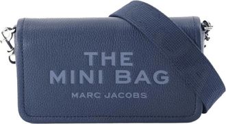 Marc Jacobs De Leren Mini Tas - Dames - Schoudertassen - Blauw - ONE Size - Leer - Tassen