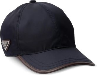 Prada Speedrock enamelled-triangle baseball cap - Blu