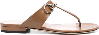 Gucci Horsebit sandalen - Bruin