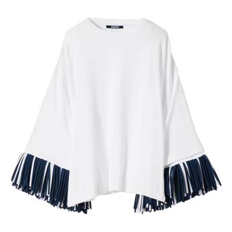 Jacquemus Le T-shirt Cabana - female - Jacquemus - Long Sleeve T-Shirts - White - S - Tops