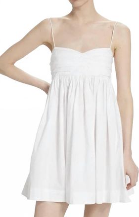 S/W/F Pleated Mini Dress In White Heat