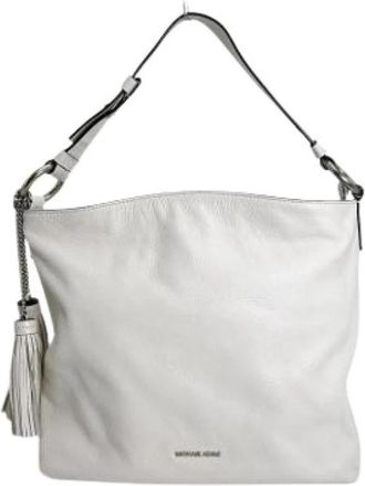 Michael Kors Pre-owned Tote Bag - Dames - Vintage Schoudertas - Wit - ONE Size - Leer - Vintage