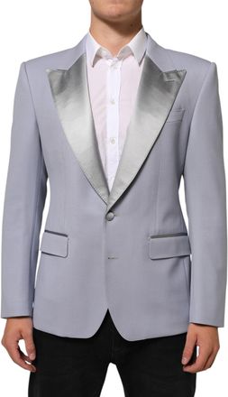 Dolce & Gabbana Gray Wool Sicilia 2 Buttons Men Suit Blazer 03+pl+se+wo