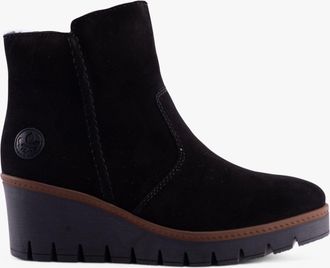 Rieker Y5065-00 Womens Boots Black Suede - Size UK 6.5