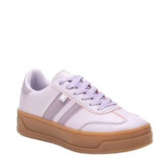 Xti Womens Lace Up Sneakers In Lilac