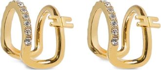Elisabetta Franchi rhinestone-embellished ear cuff - Gold