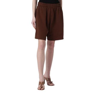 Entire studios Standard Sweatshort - Dames - Korte Broeken - Bruin - S - Katoen - Korte Broeken