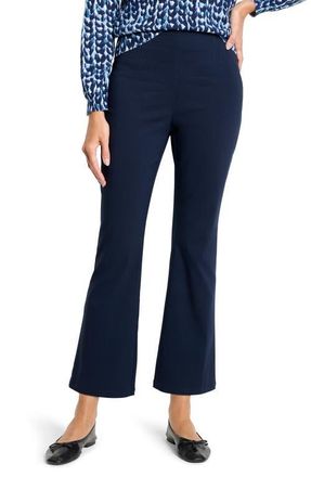Nic+Zoe Berkeley Wonderstretch Ankle Bootcut Pants in Dark Indigo at Nordstrom, Size 4