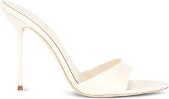 PARIS TEXAS Ivory Silk And Nylon Sandals