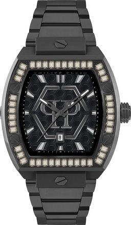 Philipp Plein Hexagon Phantom Mens Black Watch PWPUA1125 Stainless Steel - One Size