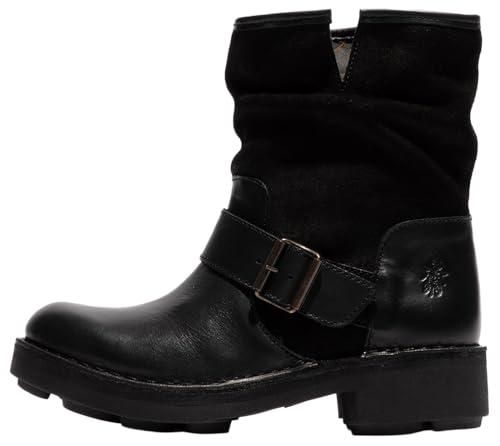 Bottes Fly Girl London En Cuir Noir à Talons Hauts - Taille 36, Parfaites Pour Sortir