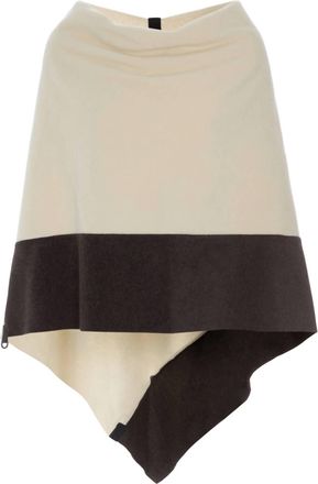 Henriette Steffensen Womens Turtleneck Poncho In Kit/chokolate