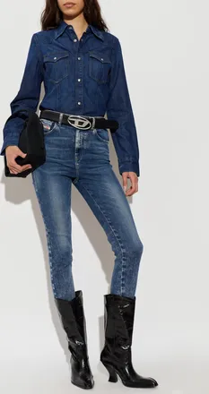 Diesel Jeans 1984 SLANDY-HIGH, Womens, Blue